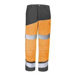 Pantalon orange fluo / gris - taille 42