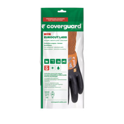 Gants EUROCUT L400 CUT D. HPPE J13 dble end. 3/4 latex T9