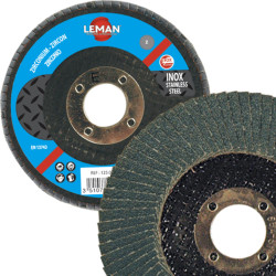 Disque à lamelles zirconium - Ø125 mm grain 120 | Leman