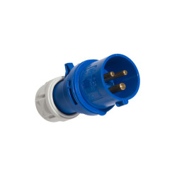 Fiche mâle industrielle 16A 250V IP44