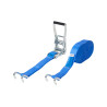 Sangle d’arrimage 6T - 9M bleu avec doigt écarté