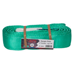 Élingue sangle plate 2T 2M verte