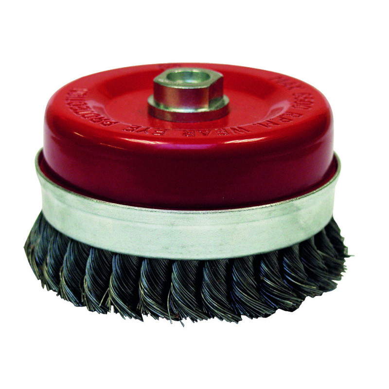BROSSE CONIQUE D80 M14 FIL 0.5 ACIER TORSADÉ