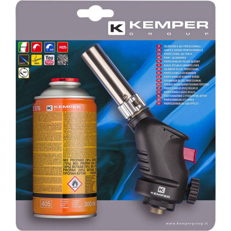 Kit lampe à souder avec cartouche de gaz
