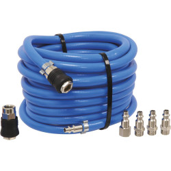 Tuyau Air Bleu 10M + Raccords Rapides