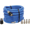 Tuyau Air Bleu 10M + Raccords Rapides