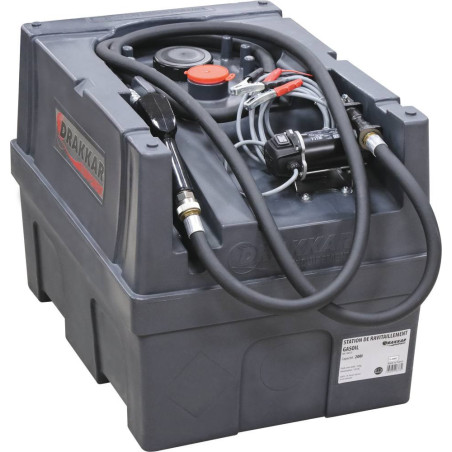 Cuve de ravitaillement 200L gasoil 12V 45 l/min