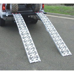 Jeu de 2 rampes en aluminium pliables